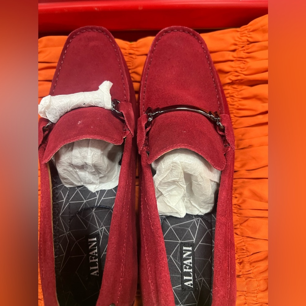 Red Alfani Loafers Men 10.5